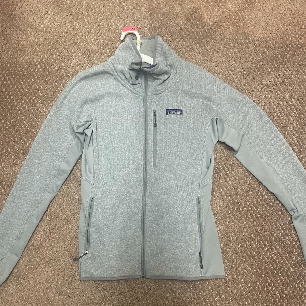 Woman’s gray Patagonia zip up jacket M